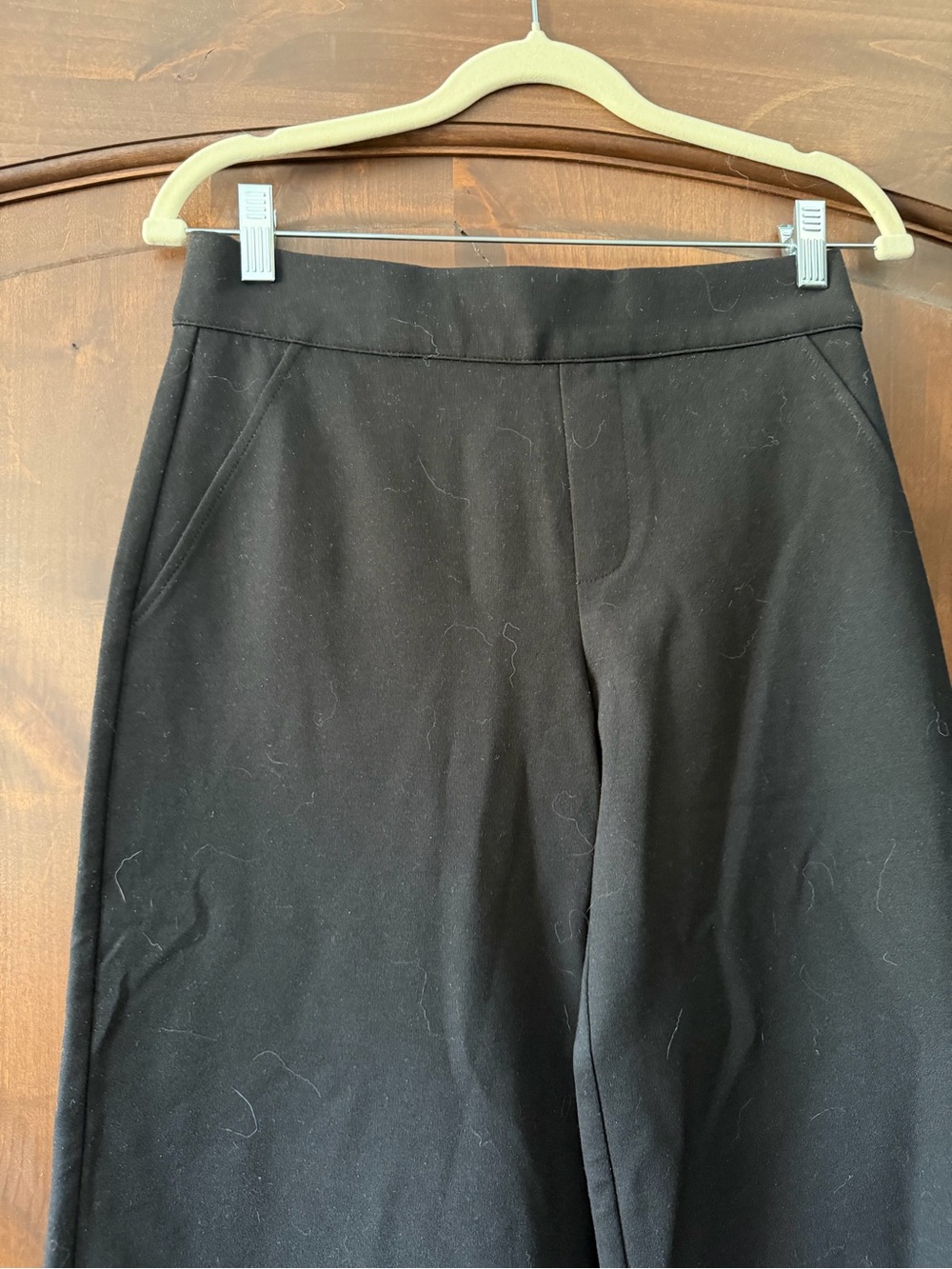 Sanctuary Black Wide-Leg Pull-On Pants faux front pockets. Size M never worn